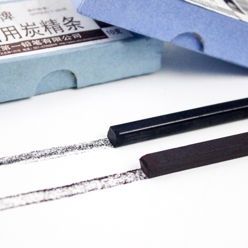 1 상자 검은 숯 바 갈색 숯 수용성 검은 숯 연필 디자인 유형 드로잉 스케치 연필 스케치 그림